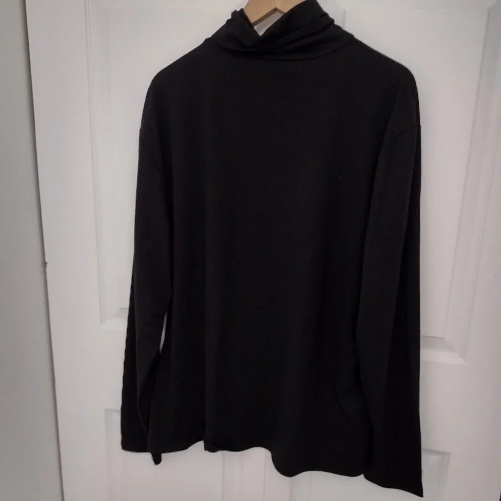 COOFANDY Men’s Black Turtleneck Pullover XXXL Soft Quality Sweater NWT